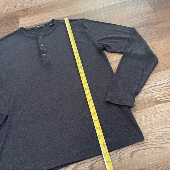 Theory charcoal Henley shirt S - Picture 6 of 8